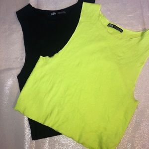 2 pack of ZARA size S Tanks